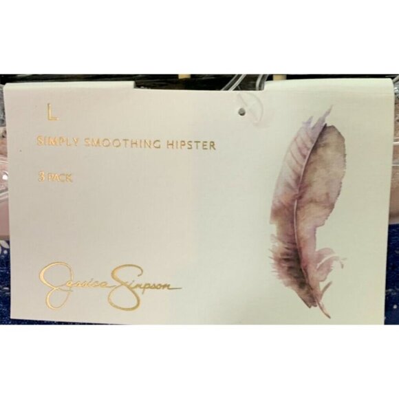 Jessica Simpson L Navy-Pink-Gray Lace Stretch Waistband Hipster Panties -3-Pk - Picture 7 of 7